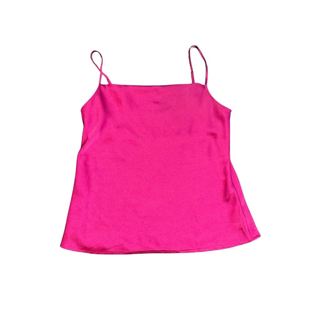 Express Berry Cowl Neck Camisole Spaghetti Adjustable Strap Blouse SZ L Y2K